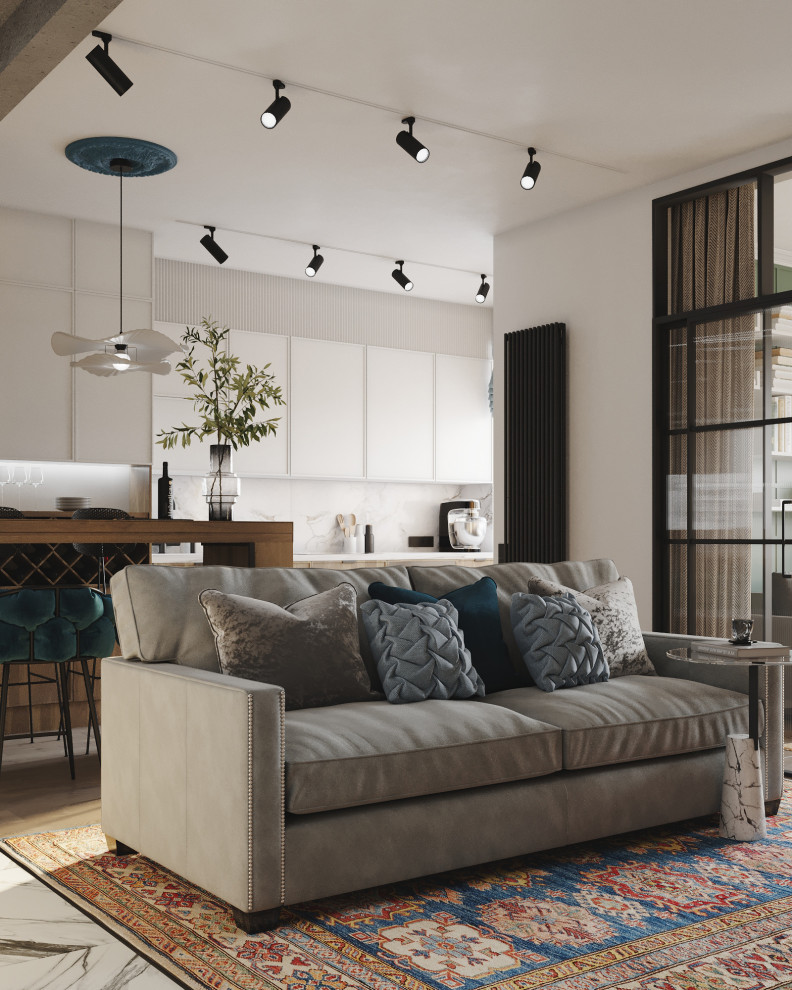 Квартира в ЖК Резиденции Архитекторов для молодой пары с двумя котами, 63 кв.м.