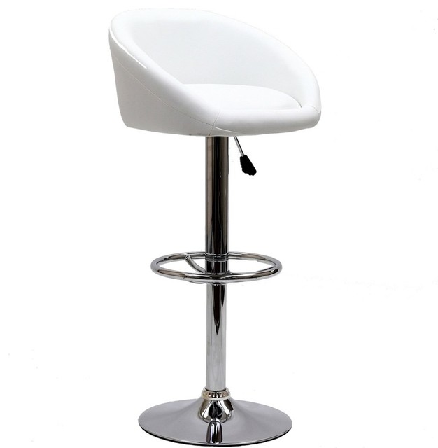 Modway EEI-583-WHI Marshmallow Bar Stool, White