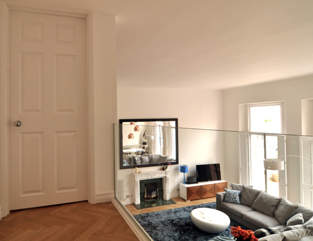Open plan living space contemporain-salon