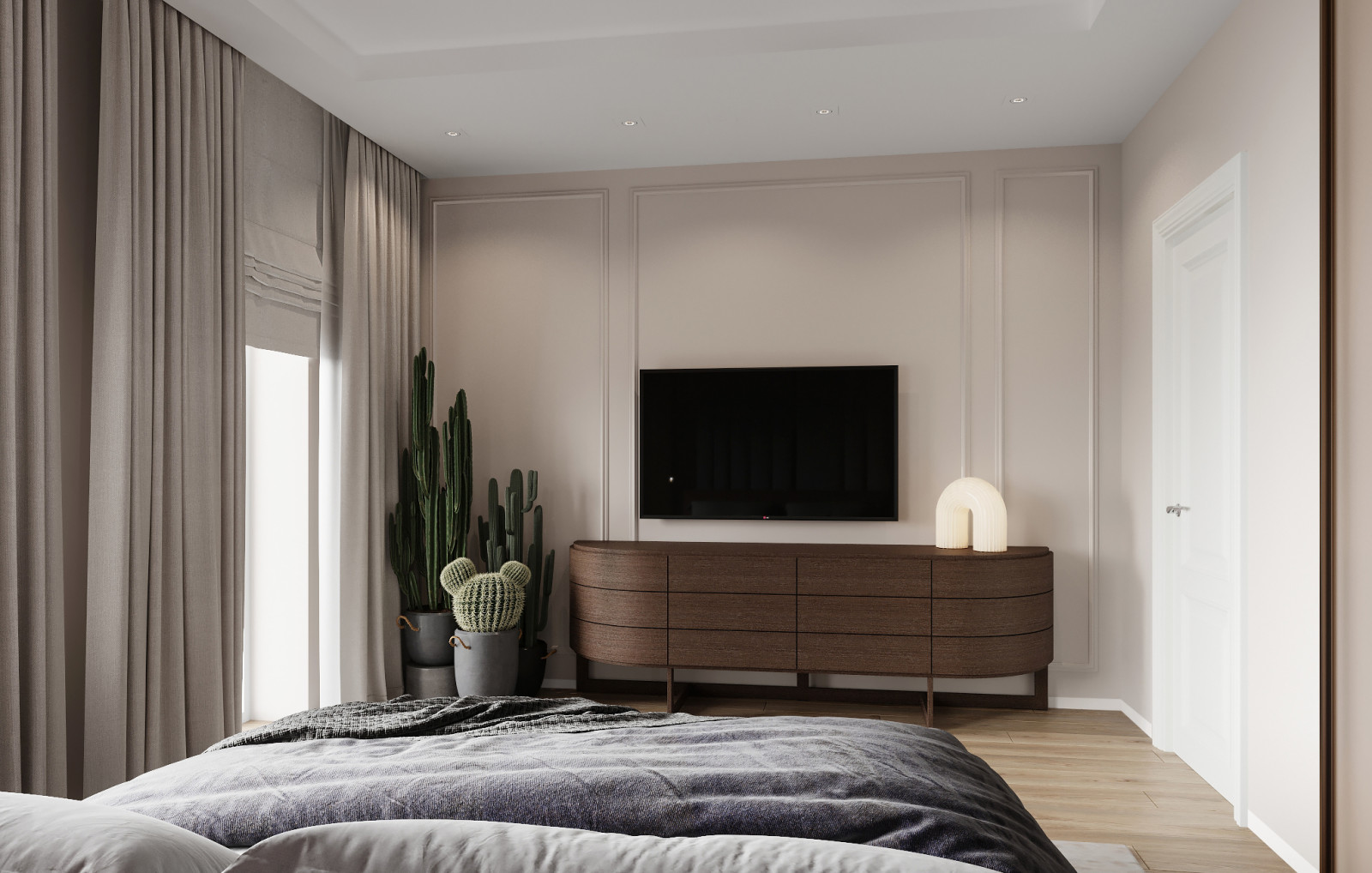 Спальня в стиле фьжн