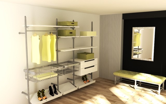 Wall Storage Systems modern-garderobsorganisering