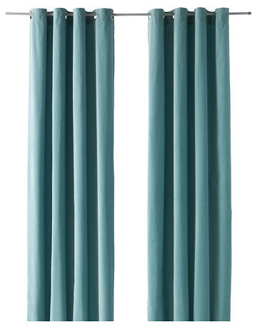 Sanela Curtains, Light Turquoise