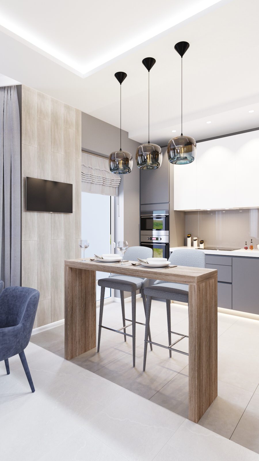 Интерьер частного дома с террасой в Калининградской обл.