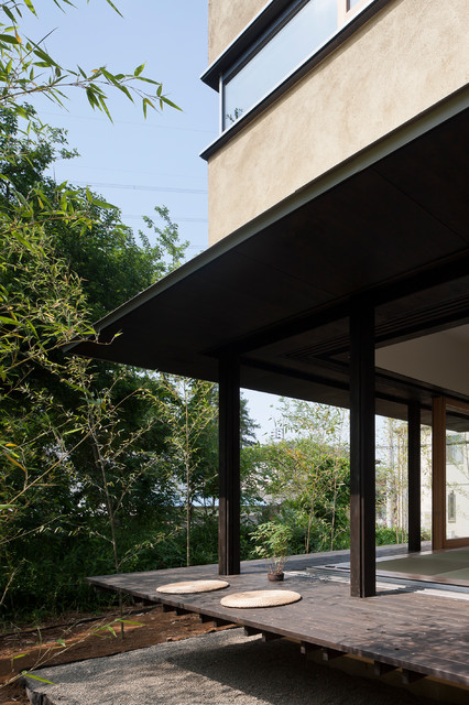 360 風景の広がる縁側のある家 Japonais Terrasse En Bois Autres Perimetres Par 岸本和彦 Acaa Houzz