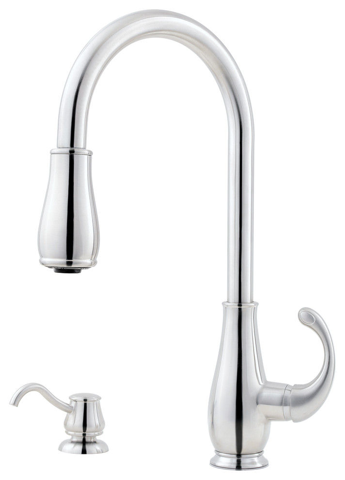 Price Pfister 475768 Treviso 2 or 4-Hole Lead-Free Pull-Down Kitchen Faucet