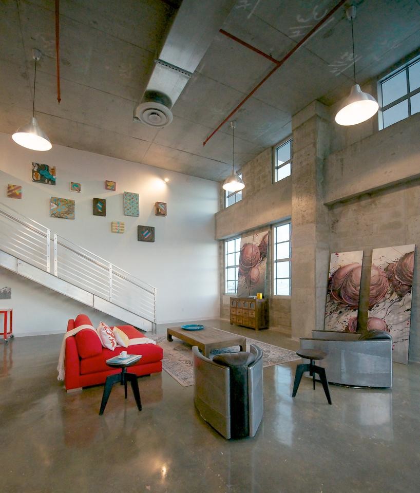 This is an example of an industrial home design in Miami.