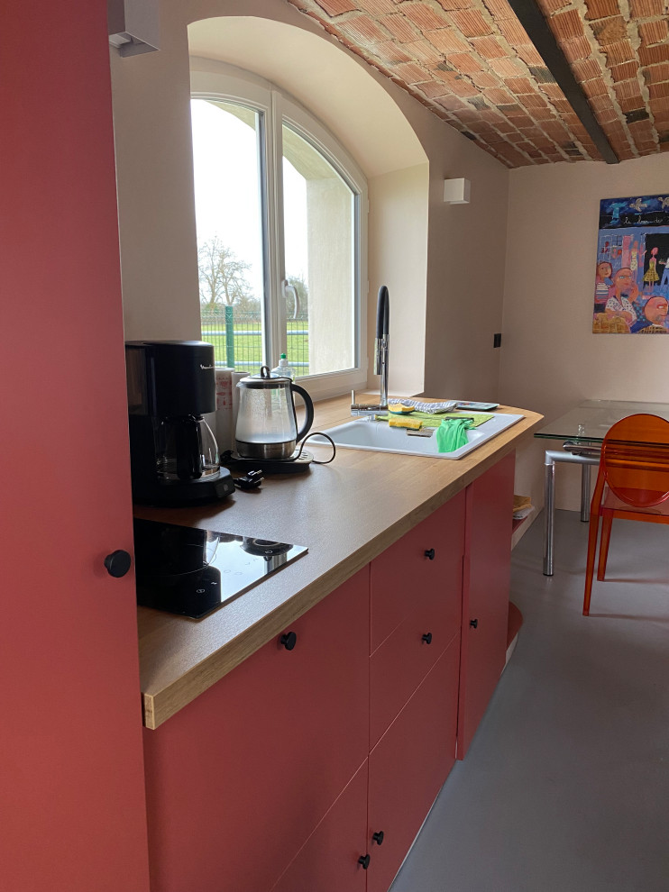 Idée de décoration pour une cuisine design.