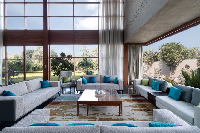 Landscape House contemporary-vardagsrum