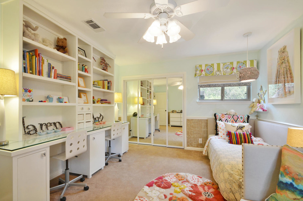 Example of a trendy kids' room design in Austin
