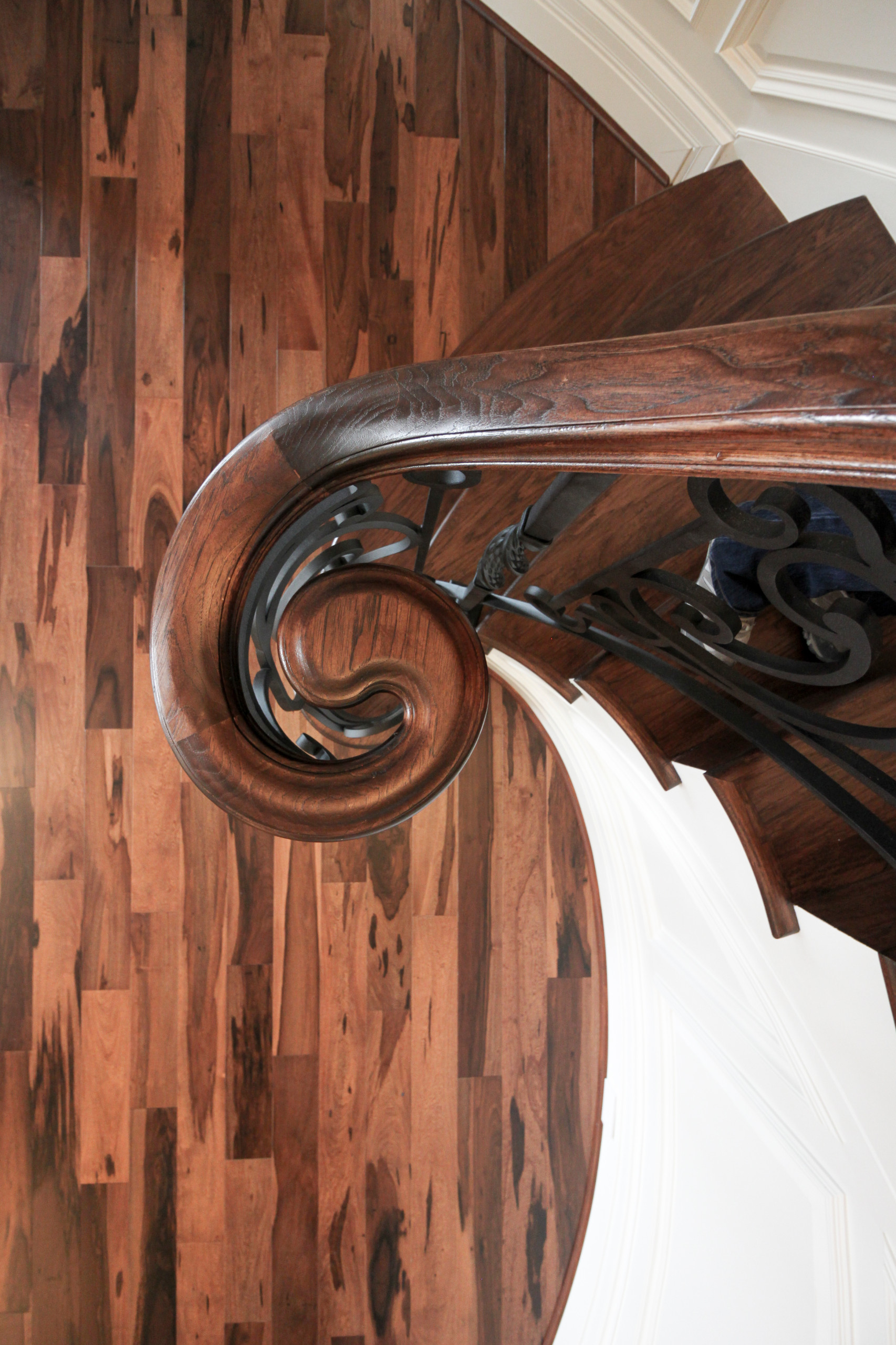 Project #74 | Circular Staircase with Hand-Forged Metal Panels
