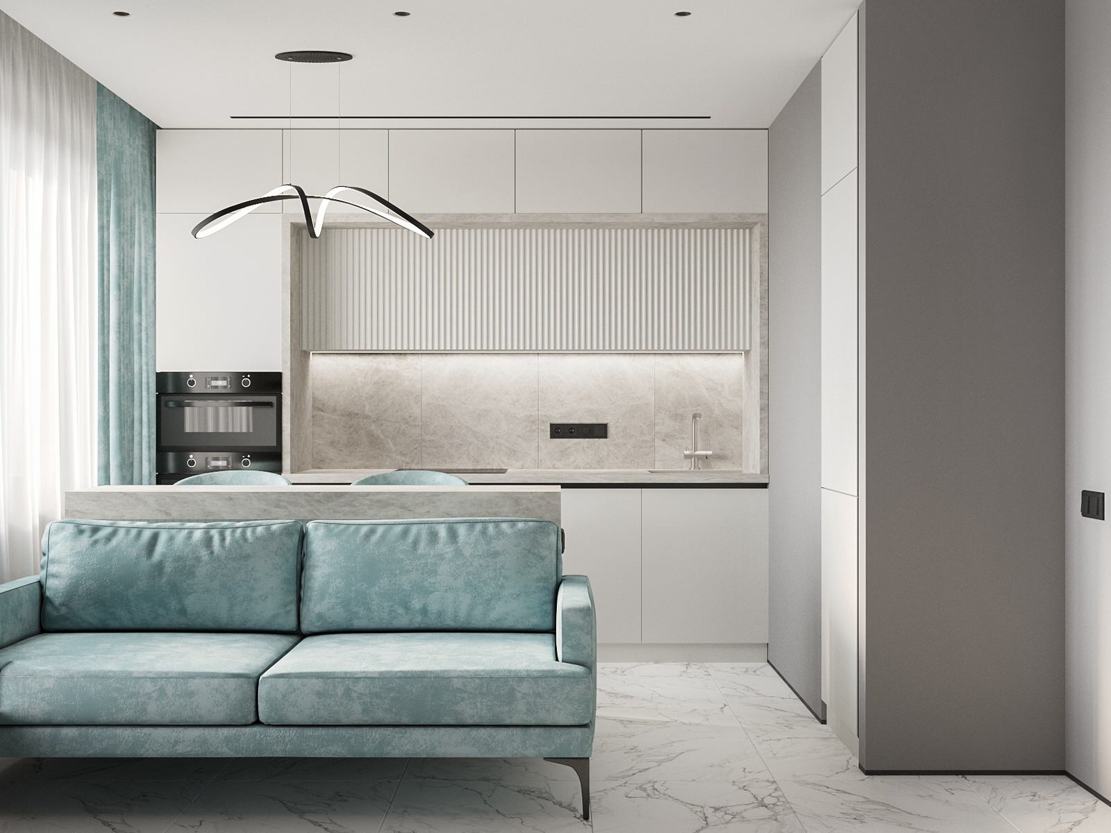 Дизайн - Кв. для молодой семьи блогеров-предпринимателей с двумя мальчиками