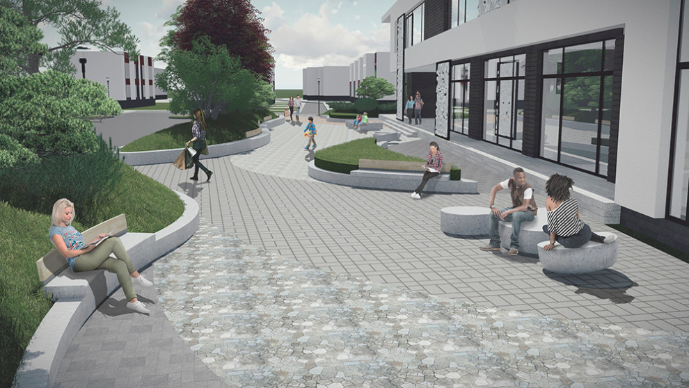 Концепция благоустройства и озеленения общественной территории в жилом комплексе