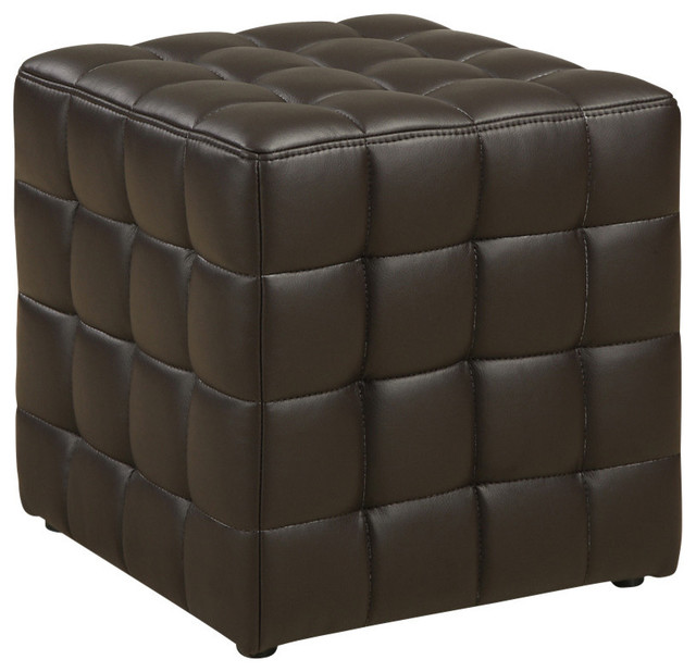 LeatherLook Fabric Ottoman Contemporary Footstools And Ottomans