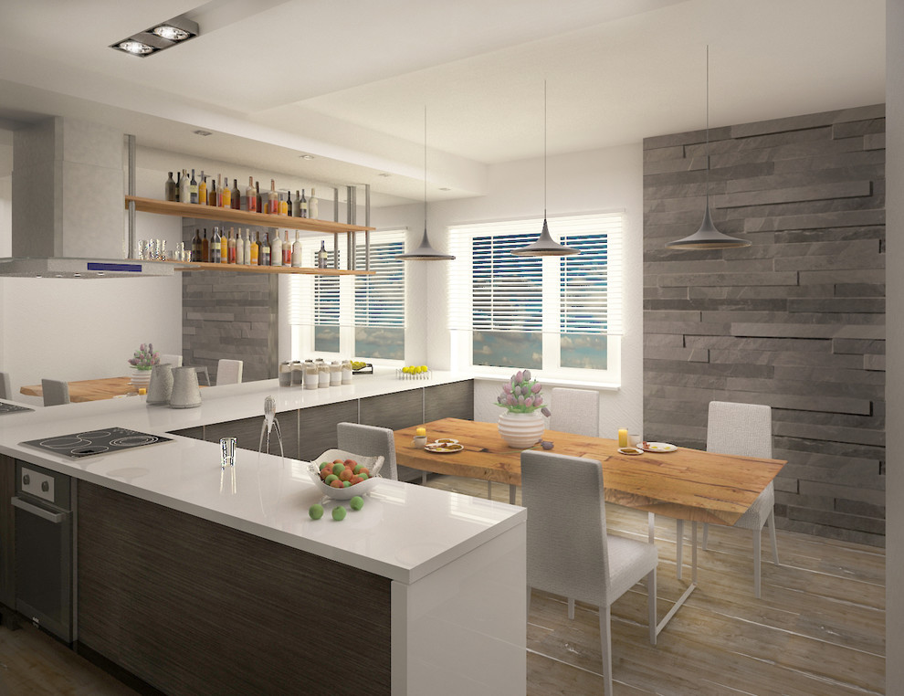 Дизайн проект двухкомнатной квартиры в стиле лофт