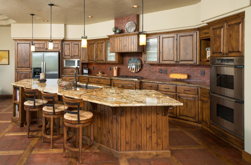 Inspiration for a rustic kitchen remodel in Wilmington