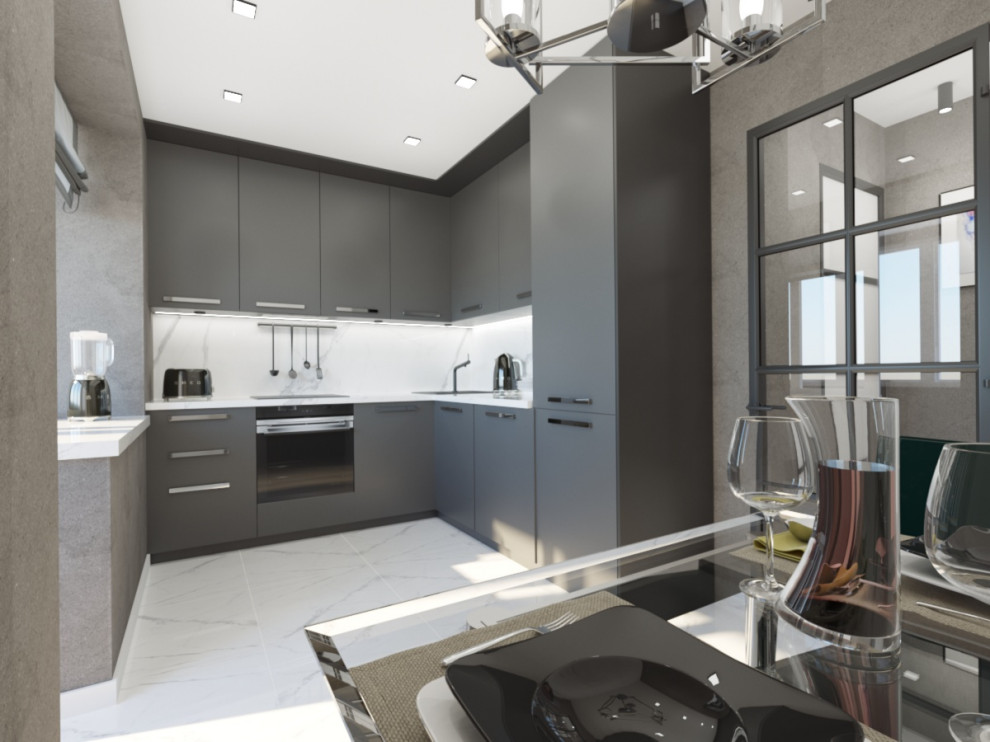 Дизайн-проект двухкомнатной квартиры в стиле Лофт