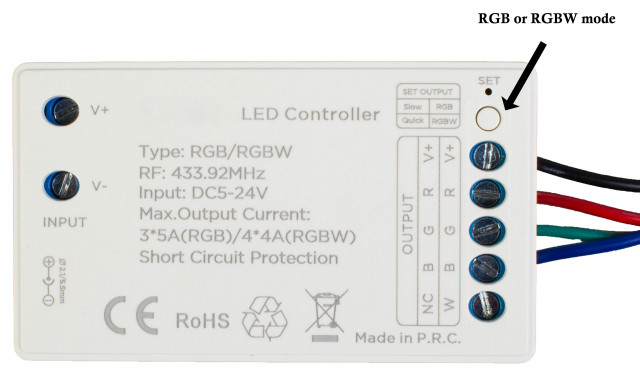 WIRELESS MINI RGB/RGBW LED LIGHT CONTROLLER 180w max - Contemporary ...
