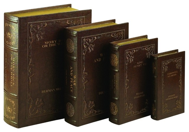 Download Woodland Imports - Set of 4 Secret Storage Book Box Faux ... Yellowimages Mockups