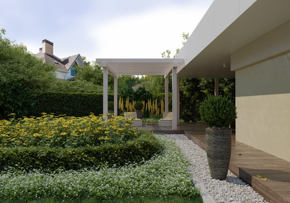 Проект сада и банного комплекса в п. Лесково