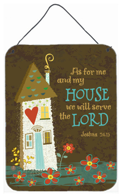 As For Me and My House Hanging Print - Contemporary - Outdoor Wall Art