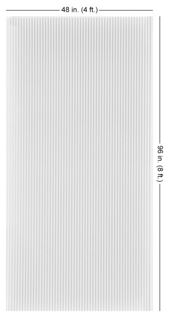 Rib 2 4ft. x 8ft. Glue Up PVC 3D Wall Panels - Contemporary - Wall ...