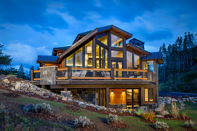 West elevation rustic-exterior