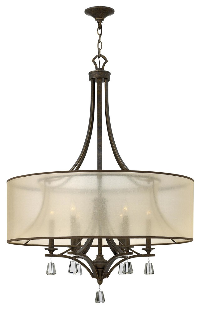 Fredrick Ramond FR45608 6 Light 1 Tier Drum Chandelier