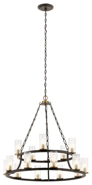 Kichler Mathias 2 Tier 5-LT Chandelier 52109OZ - Olde Bronze