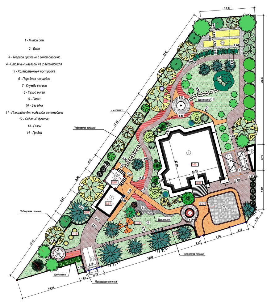 Ландшафтный проект в п.Долинка