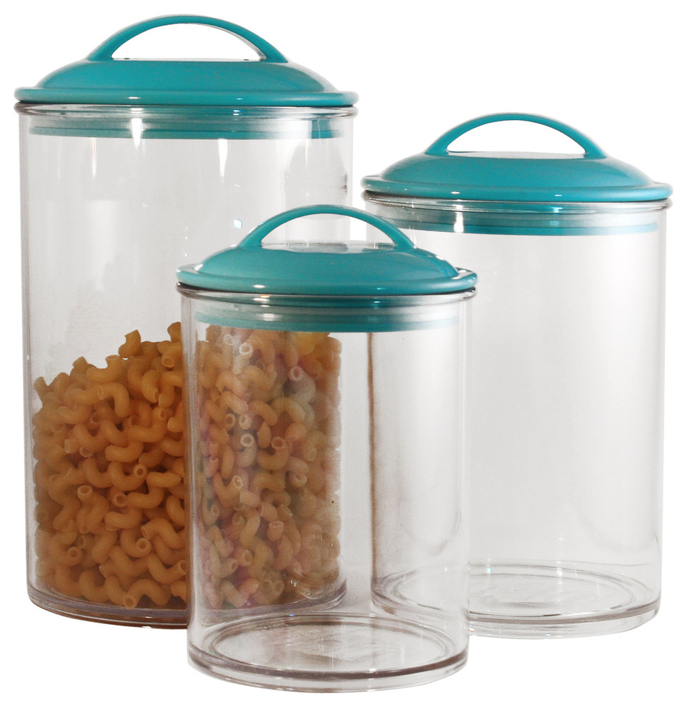 Reston Lloyd Acrylic Canister Set of 3 Modern Food Storage
