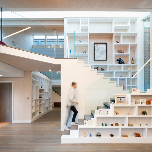 Push-Pull House contemporain-escalier