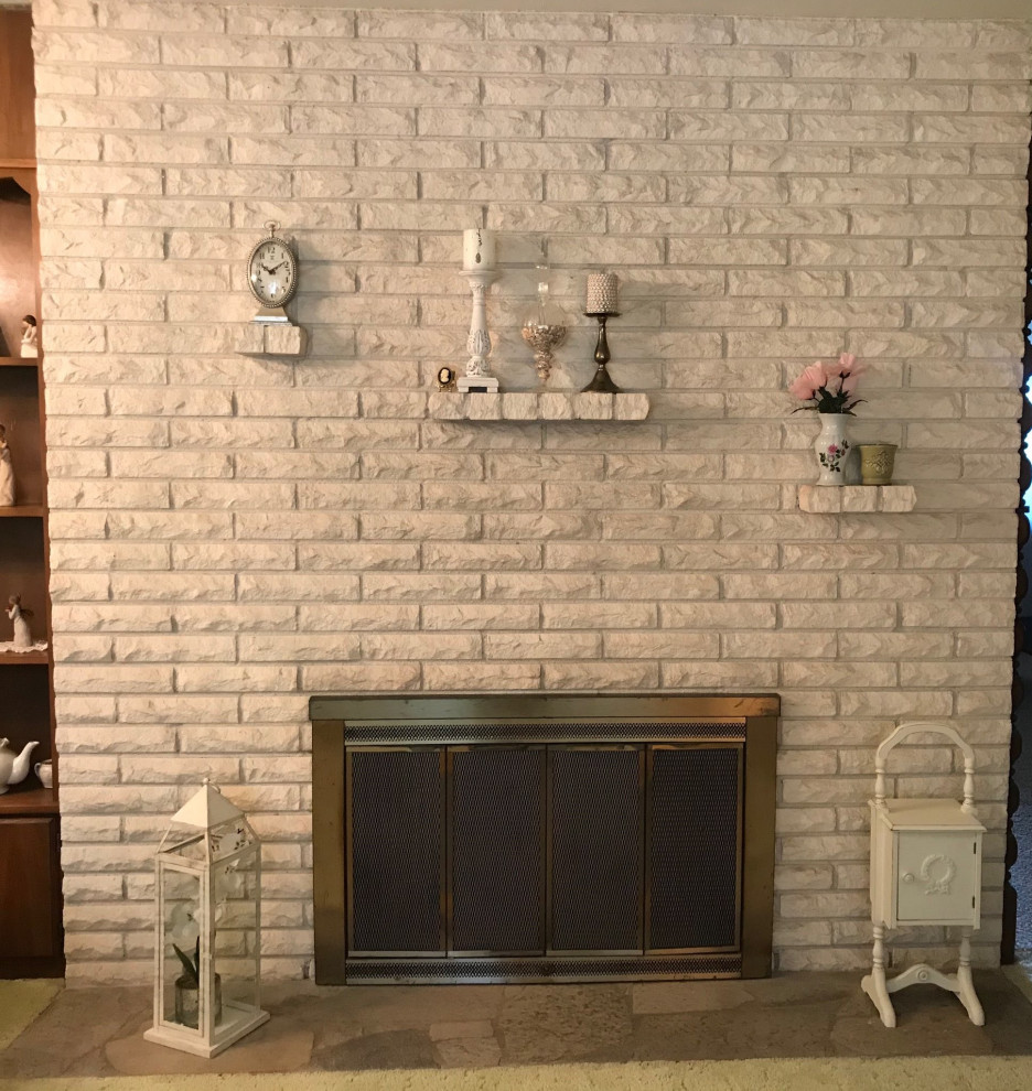 Refreshed Fireplace Before