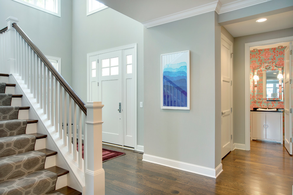 Entryway - transitional entryway idea in Minneapolis