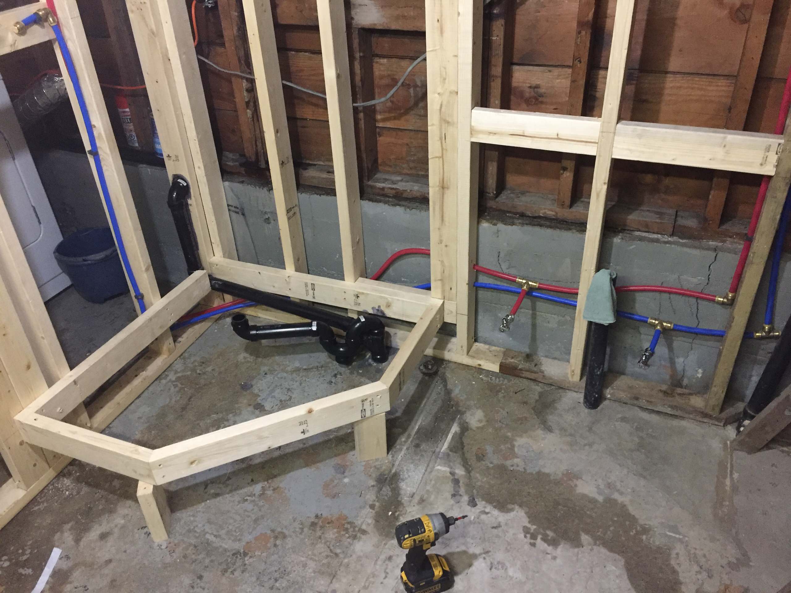 Garden Drive basement bathroom / laundry room