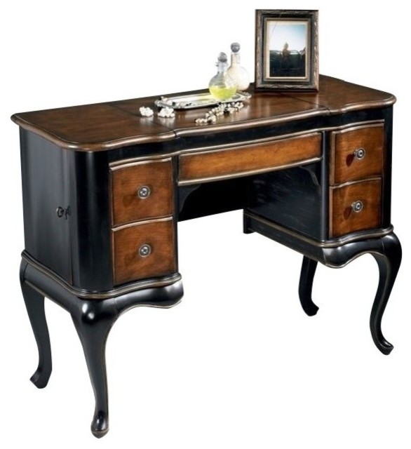 Beaumont Lane Wood Makeup Vanity Table Traditional Bedroom