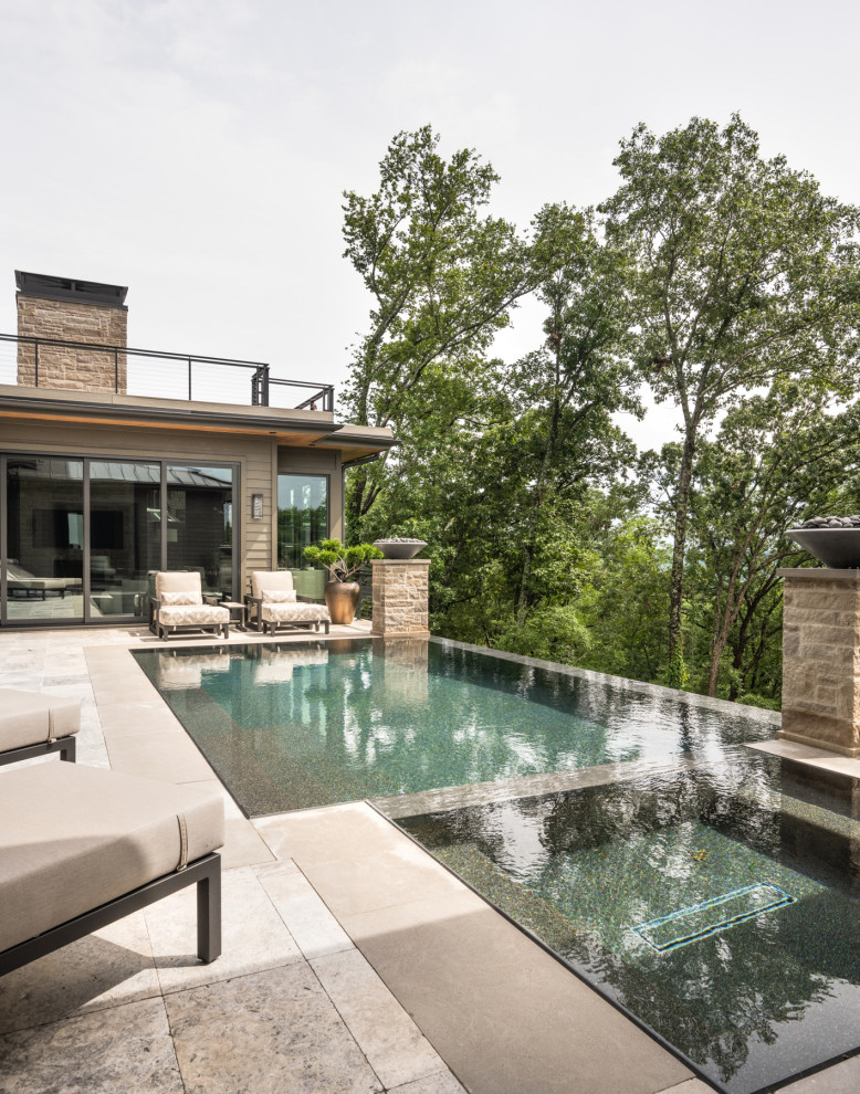 Design ideas for a modern swimming pool in Nashville.