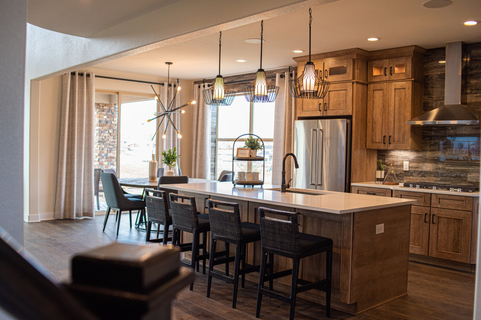 Home design - rustic home design idea in Denver
