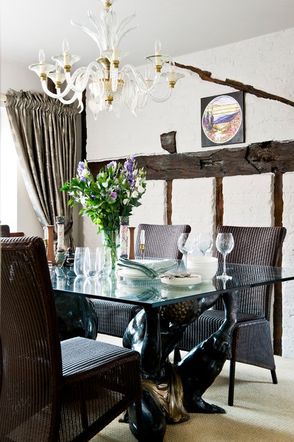 Eclectic Barn Conversion eclectico-comedor