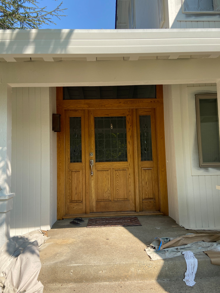 Front door stain color suggestions