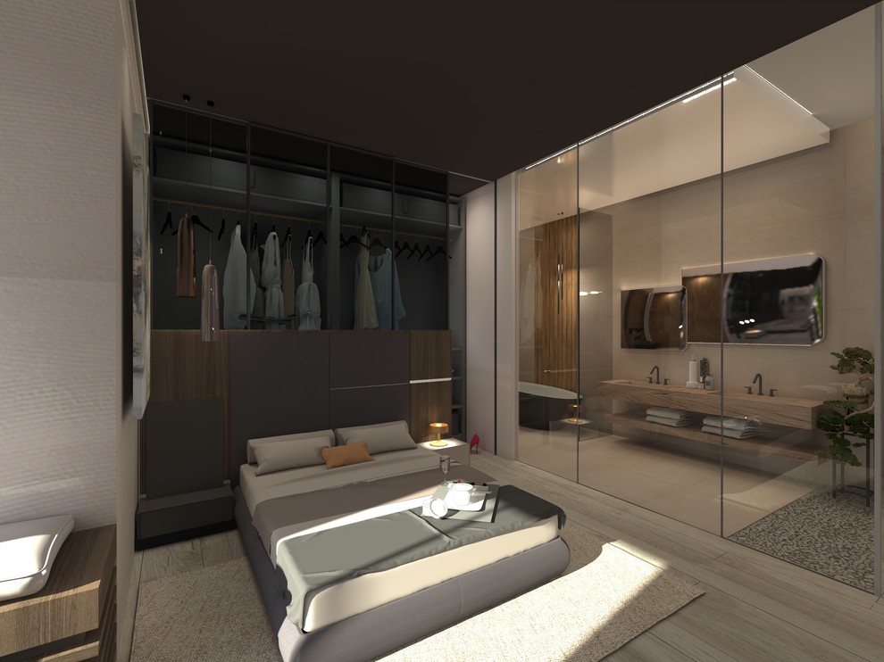 Тишина внутри. Квартира 155,7 кв м в ЖК "Полянка-44"