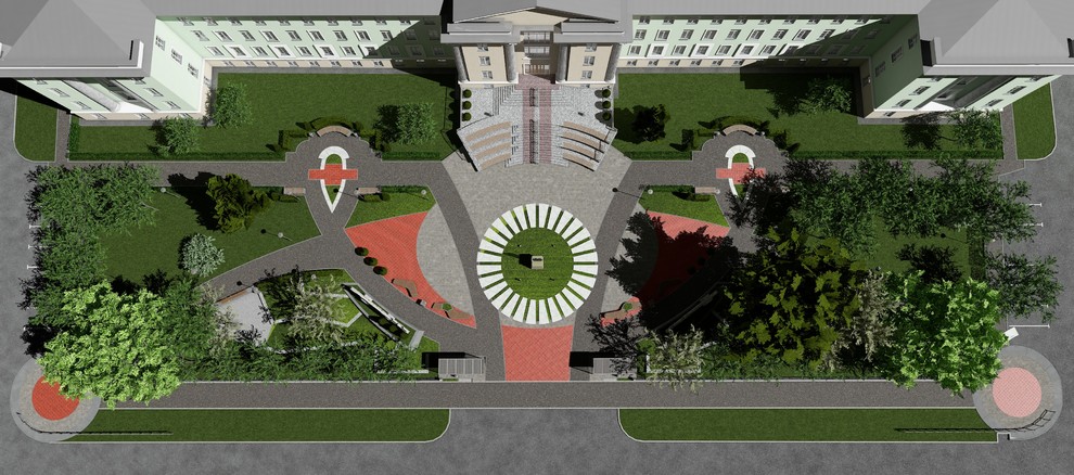 Эскизный проект благоустройства сквера у НТИ НИЯУ МИФИ Новоуральск.