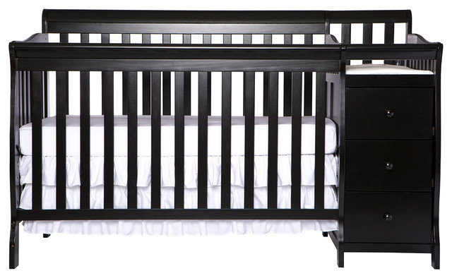 Dream On Me 5-in-1 Brody Convertible Crib With Changer, Black