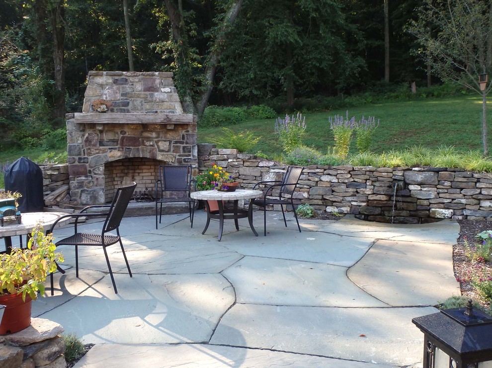 Example of a mountain style patio design in Philadelphia