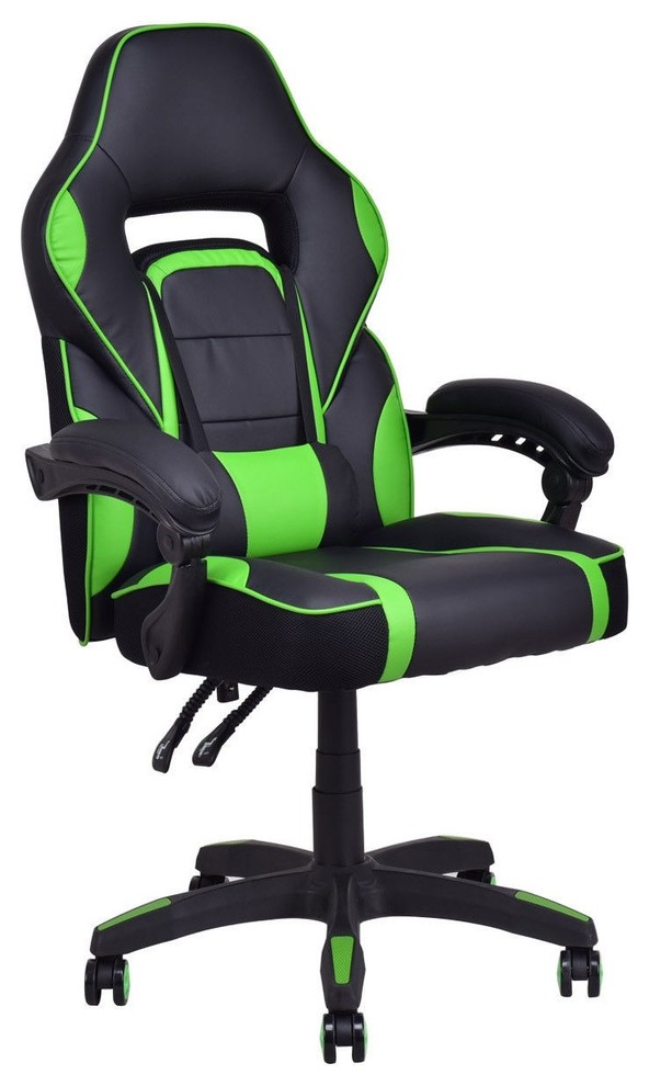 High Back Racing Style PU Leather Gaming Chair ...