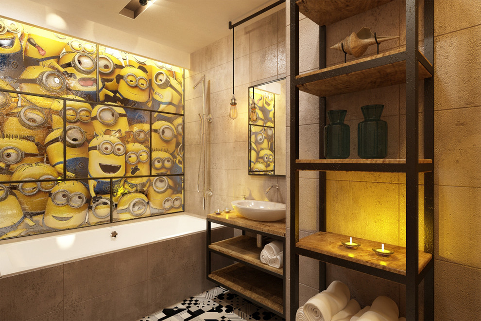 Ванна в стиле лофт