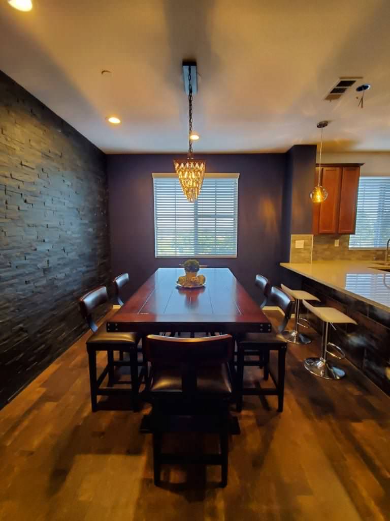 Accent wall and Kitchen details