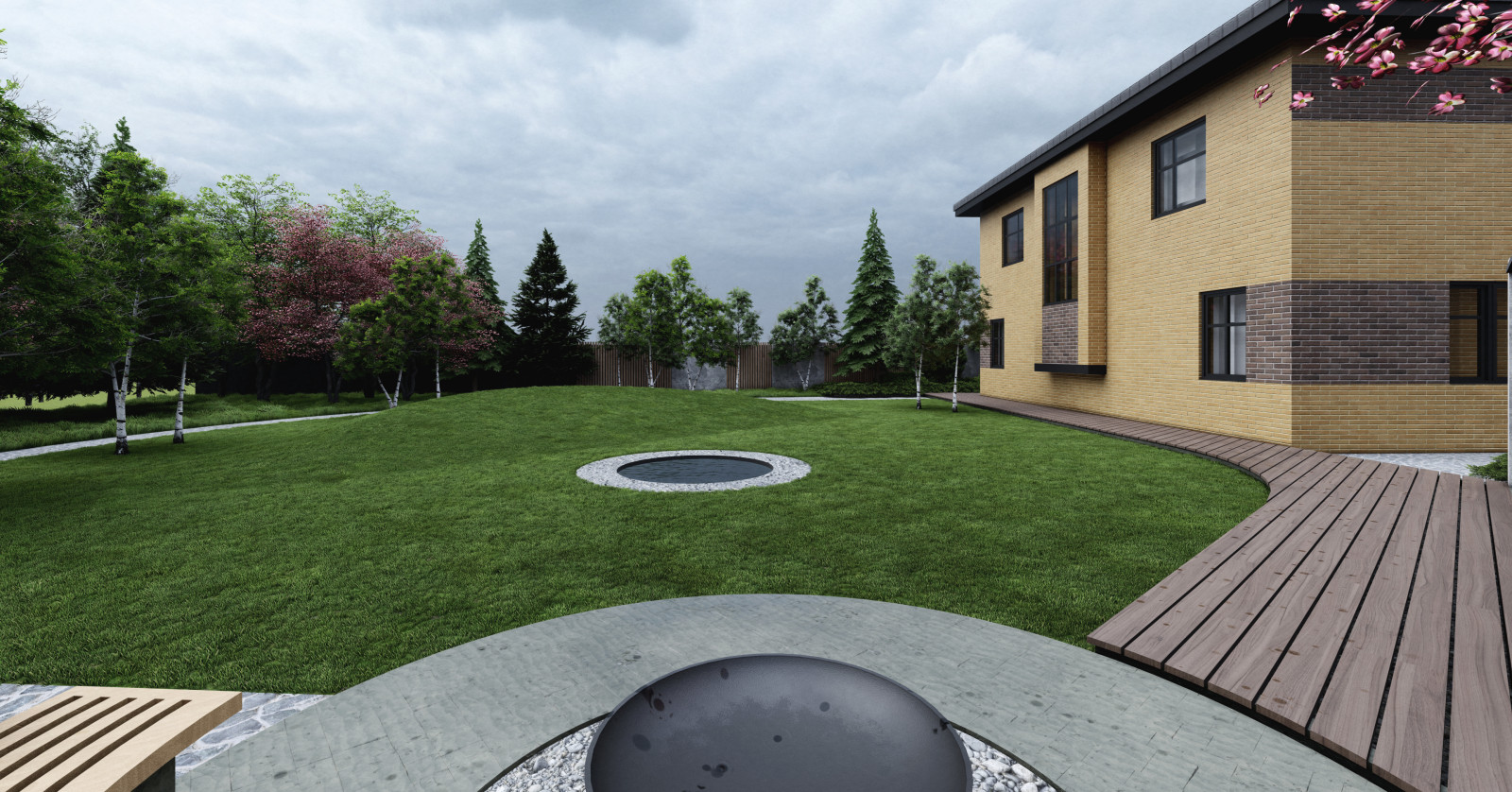 Эскизный проект благоустройства и ландшафтного дизайна земельного участка