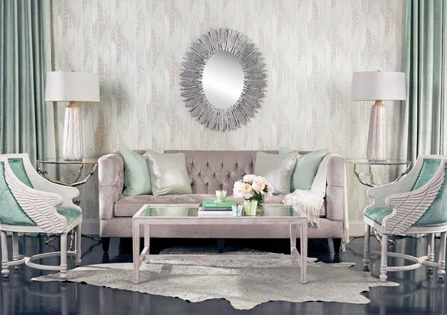 Seafoam Dream - Beckett Sofa eklektisk-vardagsrum