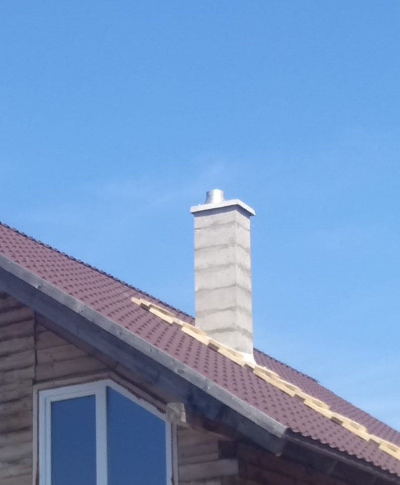 Монтаж керамических дымоходов