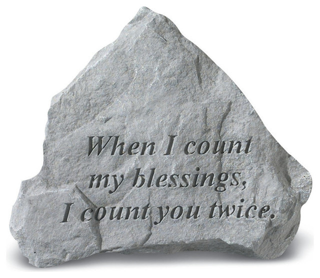 "When I Count My Blessings" Garden Stone